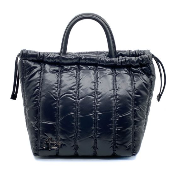 Сумка Renato Angi черная комбинация кожи и текстиля - фото 1, 