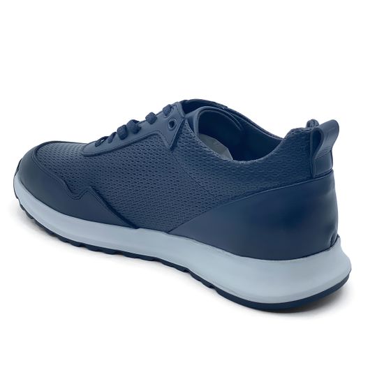 Кроссовки Lab Milano кожаные синие демисезонные - фото 3, 