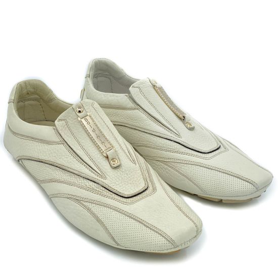 Слипоны Baldinini белые кожаные - фото 6, 