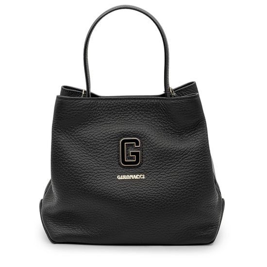 Сумка Gironacci черная кожаная - фото 1, 