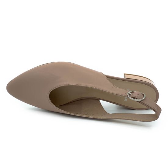 Туфли Cover бежевые кожаные - фото 5, 23509-18 COV