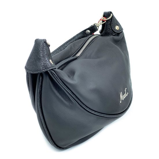 Сумочка Marina Creazioni черная кожаная маленькая - фото 2, 