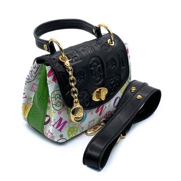 Сумка Marino Orlandi черно-белая кожаная мультиколор - фото 2, 4869 MO BIANCO