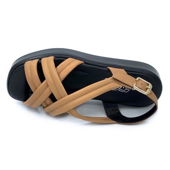 Босоножки Donna Soft коричневые кожаные - фото 5, MOT2031 DS