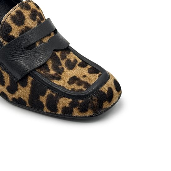 Туфли Mimmu леопардовые пони черный каблук - фото 6, F807K2 MIM CAVALLINO NERO