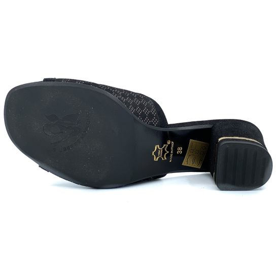 Сабо Giuseppe Mancini черные замшевые - фото 4, 