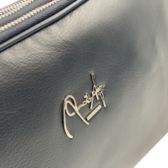 Сумка кросс-боди Renato Angi черная кожаная - фото 4, 