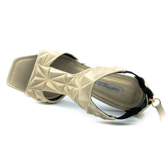 Босоножки Gianmarco Lorenzi бежевые кожаные - фото 5, P4D8U3235 GML