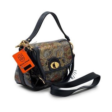 Сумка Marino Orlandi кожа мультиколор синяя - фото 2, 4941 MO BLU