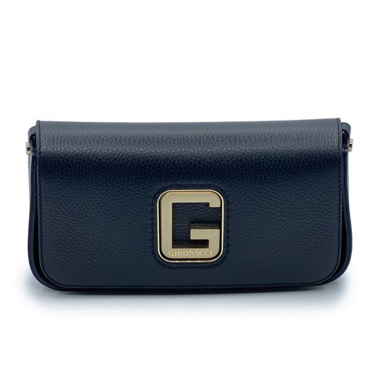 Сумка Gironacci черная кожаная, 