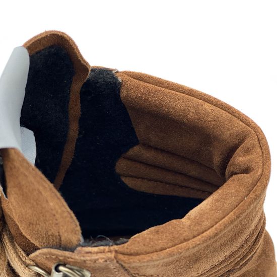 Ботинки Mimmu коричневые замшевые Байка - фото 7, D144M6 MIM FOX