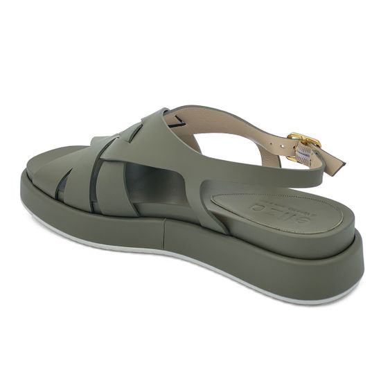 Босоножки Elisa Di Venezia зеленые кожаные(4005) - фото 3, E10620 ELISA VERDE