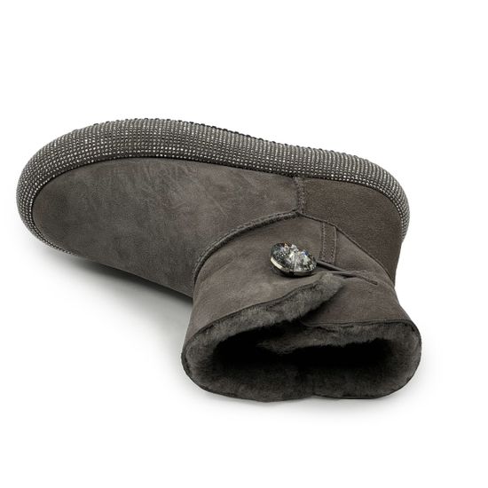 Ботинки угги TUFFONI серые замшевые на меху - фото 5, 1024047VF TUF GRIGIO