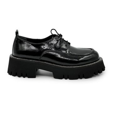 Полуботинки LAB MILANO наплак черный демисезонные - фото 1, 3124 LAB NERO