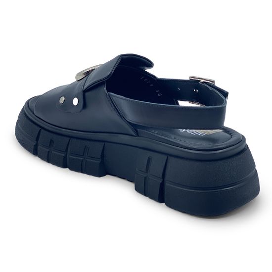 Сандалии NULA&amp;NILA черные кожаные - фото 3, NO1859 NIL NERO