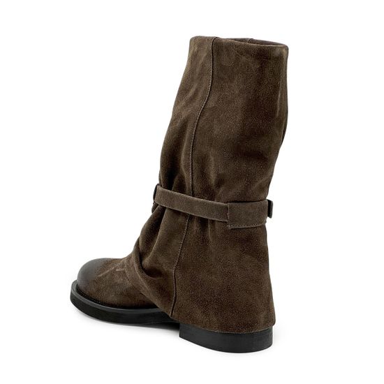 Полусапоги MIMMU коричневые замшевые демисезонные - фото 3, M482M21 MIM CASTAGNO