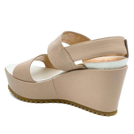 Босоножки Giorgio Piergentili бежевые кожаные - фото 3, 443/A GP