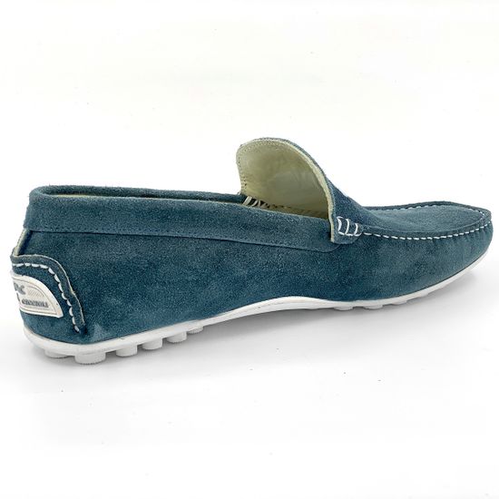 Мокасины Mirko Ciccioli замшевые синие - фото 3, 