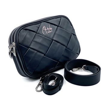 Сумка кросс-боди Renato Angi черная кожаная плетеная - фото 2, 2902481 RA NERO