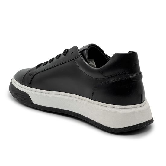 Кеды Barcly черные кожаные - фото 3, 67900 BAR NERO