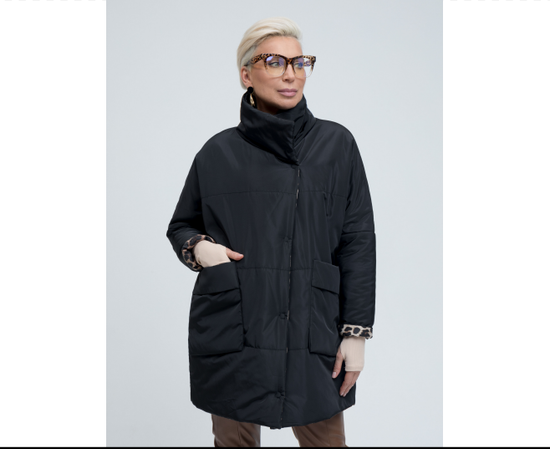 Куртка Tuffoni черная/леопард, 