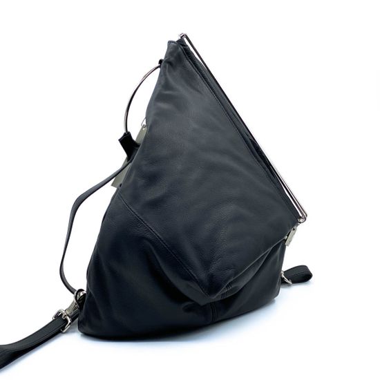 Рюкзак Renato Angi черный кожаный - фото 2, 