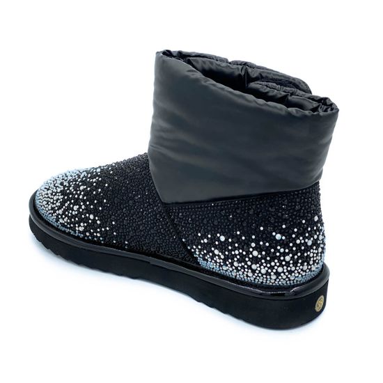 Угги Marcelo Lopez черные текстиль МЕХ - фото 3, CN5204 ML NERO