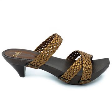 Сабо Fru.it бронзовые кожаные - фото 1, 8132 FR