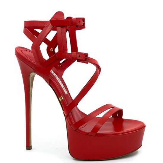 P5D9M2056 GML Босоножки кожа крас - фото 1, P4D8M1045 GML ROSSO