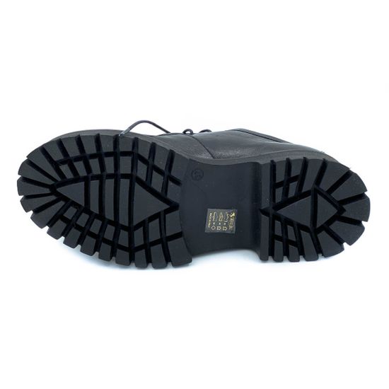 Полуботинки Mimmu черные кожаные демисезонные - фото 4, 