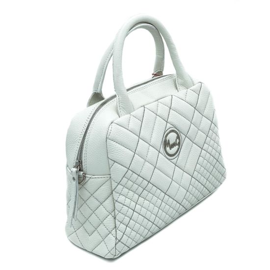 Сумка Marina Creazioni белая кожаная - фото 2, 