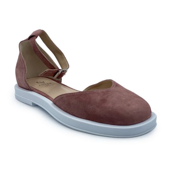 Туфли CV COVER замшевые пудрового цвета - фото 2, 137-05 COV PUDRA