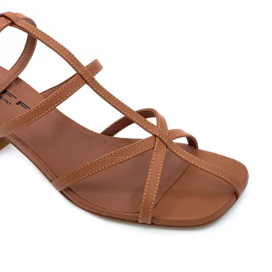 Босоножки Tiffi коричневые кожаные - фото 6, J720/50 TI SELLA