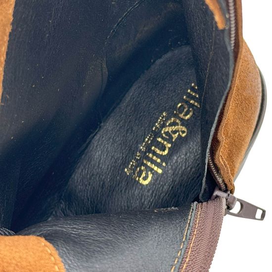 Ботинки-казаки NILA&amp;NILA коричневые замшевые демисезонные - фото 7, DJ-PT09 NIL MORO