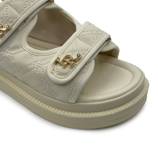 Босоножки Ilasio Renzoni бежевые текстильные - фото 6, M205 IR BEIGE