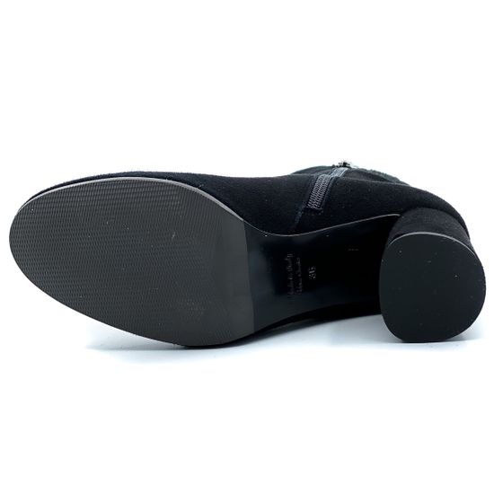 Полусапоги Rosso Nero замша черные - фото 4, 4465 RN