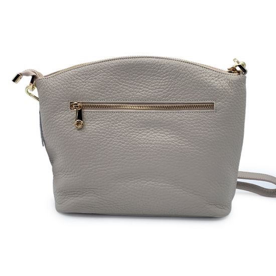 Сумка Di Gregorio бежевая кожаная - фото 3, 