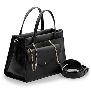 Сумка Loristella черная кожаная - фото 2, 2823 LS NERO