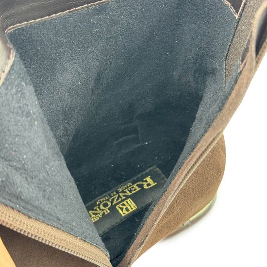 Ботильоны Ilasio Reanzoni коричневые замшевые на байке - фото 8, 4351 IR MORO