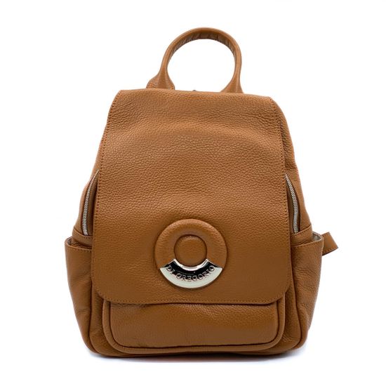 Рюкзак Di Gregorio рыжий кожаный - фото 1, 818 DG CUOIO