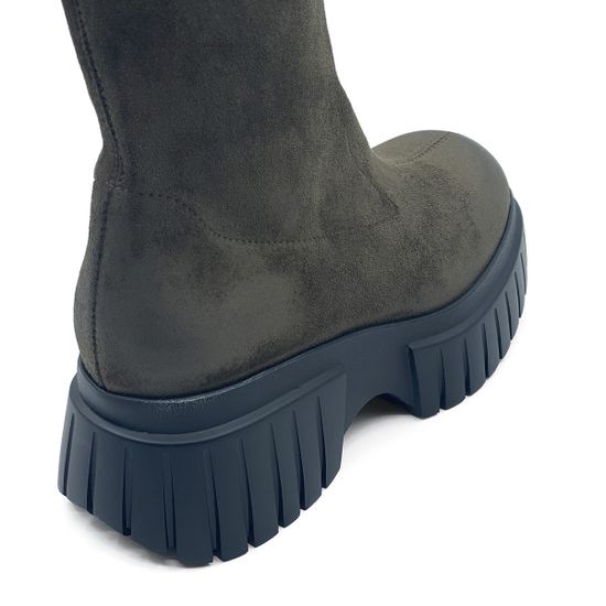 Сапоги Fru.It зеленые замшевые демисезонные - фото 6, 8450 FR BOSCO