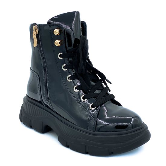 Ботинки Marcelo Lopez черные лаковые демисезонные - фото 2, MN5555 ML