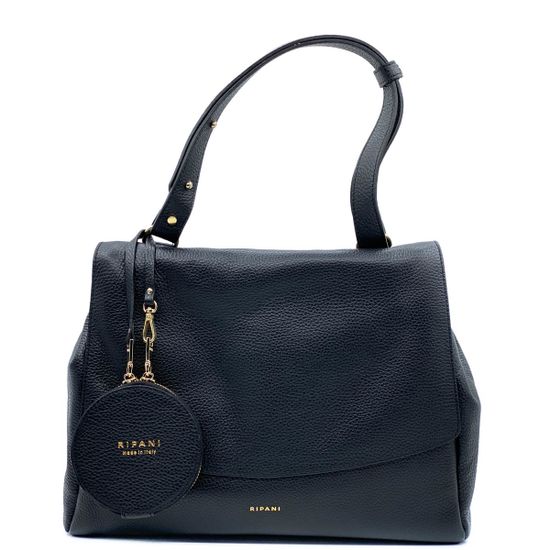 Сумка Ripani черная кожаная - фото 1, 