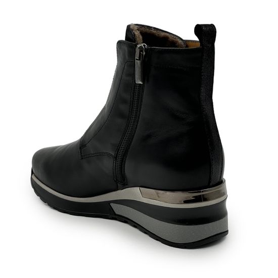 Ботинки Donna Soft черные кожаные на меху 2025 - фото 3, DS1618M DS 2025