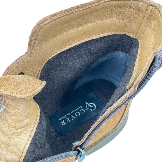 Ботинки CV COVER рыжие замшевые на байке - фото 7, 78221-1 COV