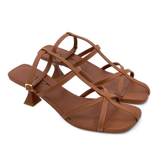 Босоножки Tiffi коричневые кожаные - фото 7, J720/50 TI SELLA