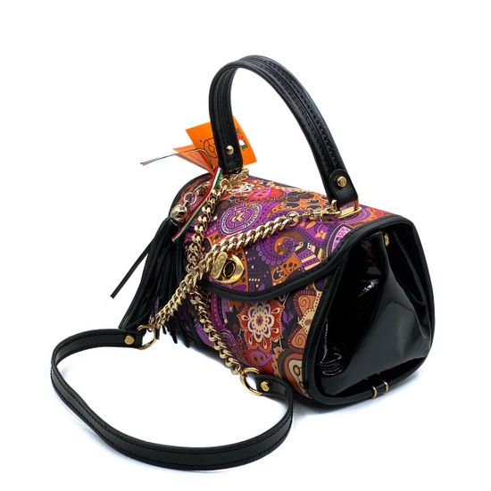 Сумка Marino Orlandi чёрно-фиолетовая multicolor - фото 2, 