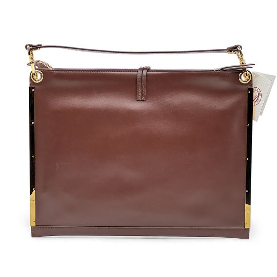 Сумка-папка Valentino Orlandi коричневая кожаная - фото 4, 7462 VO MORO