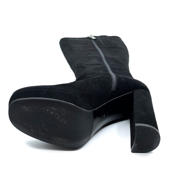 Сапоги Rosso Nero черные замшевые демисезонные - фото 4, 3983 RN