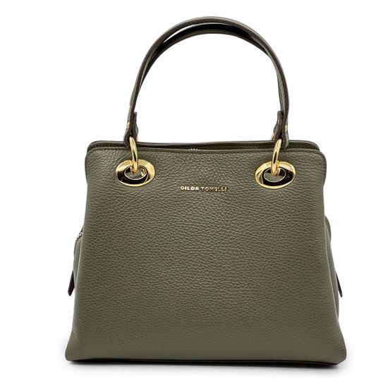 Сумка Gilda Tonelli зеленая кожаная - фото 1, 1902 TON VERDE